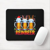 Tapis De Souris Christmas Santa Beer Lovers Funny Drinking Trend N (Avec souris)
