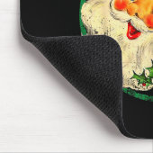 Tapis De Souris Christmas Santa Claus Face Old Fashioned Pajamas H (Coin)