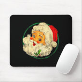 Tapis De Souris Christmas Santa Claus Face Old Fashioned Pajamas H (Avec souris)