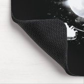 Tapis De Souris Christmas Santa Claus Flying Past The Moon Dragon (Coin)