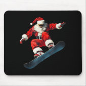 Tapis De Souris Christmas Santa Claus Snowboard Snowboarding Snowb (Devant)