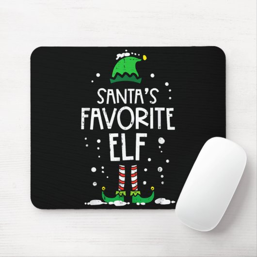 Tapis De Souris Christmas Santas Favorite Elf Xmas Matching Kids M (Avec souris)