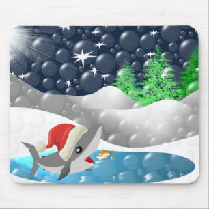 Tapis De Souris Christmas Shark