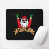 Tapis De Souris Christmas Sleigher Santa Rock Xmas Rocker Men Wome (Avec souris)