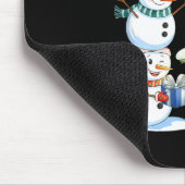 Tapis De Souris Christmas Snowman Christmas Tree Funny Snowman Lov (Coin)