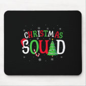 Tapis De Souris Christmas Squad Matching Family Group Santa Elf Sq (Devant)