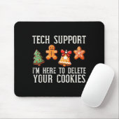 Tapis De Souris Christmas Tech Suprt Here To Delete Cookies Xmas M (Avec souris)