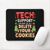 Tapis De Souris Christmas Tech Suprt Here To Delete Cookies Xmas M (Avec souris)