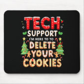Tapis De Souris Christmas Tech Suprt Here To Delete Cookies Xmas M (Devant)