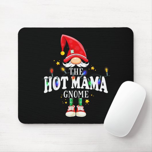 Tapis De Souris Christmas The Hot Mama Gnome X-mas Matching Pjs (Avec souris)