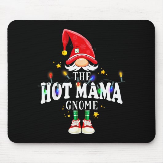 Tapis De Souris Christmas The Hot Mama Gnome X-mas Matching Pjs (Devant)