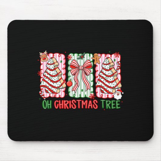 Tapis De Souris Christmas Tree Cake Funny Quote Oh Christmas Tree  (Devant)