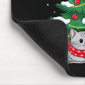Tapis De Souris Christmas Tree Cats Xmas  (Coin)