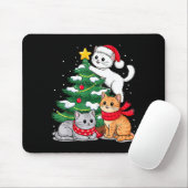 Tapis De Souris Christmas Tree Cats Xmas  (Avec souris)