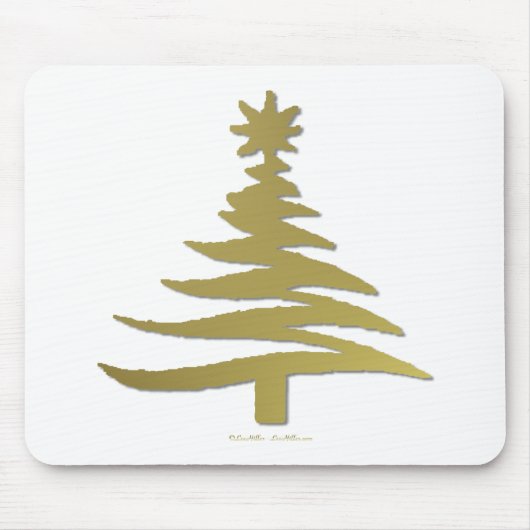 Tapis De Souris Christmas Tree Stencil (Devant)