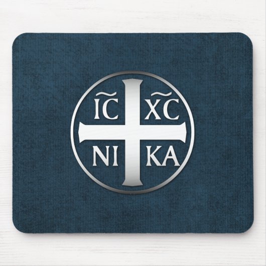 Tapis De Souris Christogram ICXC NIKA Jésus conquiert (Devant)