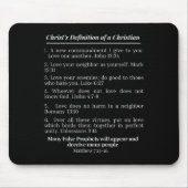 Tapis De Souris Christ's Definition Of A Christian Bible Verse Eva (Devant)