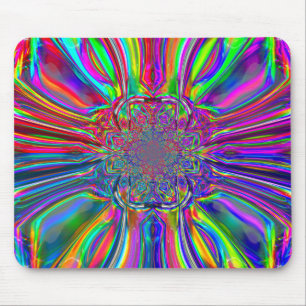 Tapis De Souris Chrome Laser Lumière Mousepad