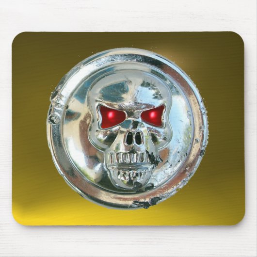 Tapis De Souris CHROME SKULL, Yellow Topaz (Devant)