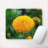 Tapis De Souris Chrysanthème orange (Avec souris)