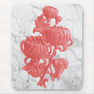 Tapis De Souris Chrysanthème rose