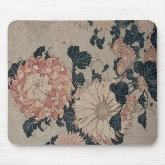 Tapis De Souris Chrysanthèmes (bois de graveur de couleur) (Devant)