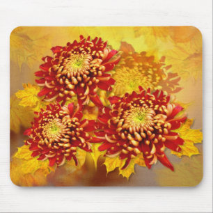 Tapis De Souris Chrysanthèmes d'automne ~ Mousepad