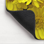 Tapis De Souris Chrysanthèmes jaune soleil (Coin)