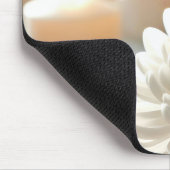 Tapis De Souris Chrysanthemum Fleur et bougies (Coin)
