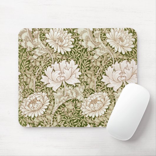 Tapis De Souris Chrysanthemum Gold, William Morris (Avec souris)
