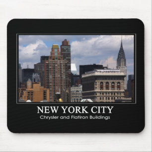 Tapis De Souris Chrysler construisant, Flatiron avec les nuages 2C