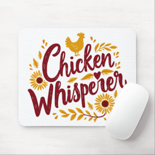 Tapis De Souris Chuchoteur de poulets Maison de ferme rustique Cot