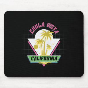 Tapis De Souris Chula Vista Californie Rétro Vaporwave Plage
