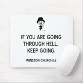 Tapis De Souris Churchill Continue À Traverser Hell-BK (Avec souris)