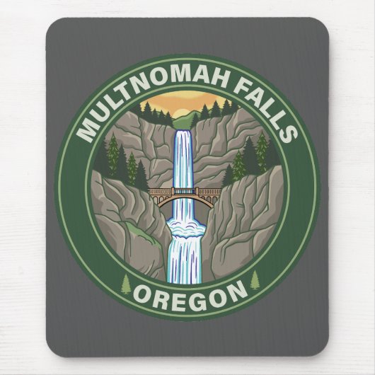 Tapis De Souris Chutes Multnomah Oregon (Devant)