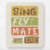 Tapis De Souris Cicada Sing Fly Mate Die (Devant)
