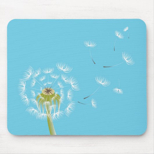 Tapis De Souris Ciel bleu dandelion nature fleurie (Devant)