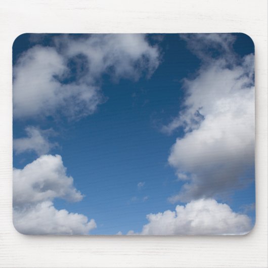 Tapis De Souris ciel bleu et nuages blancs (Devant)