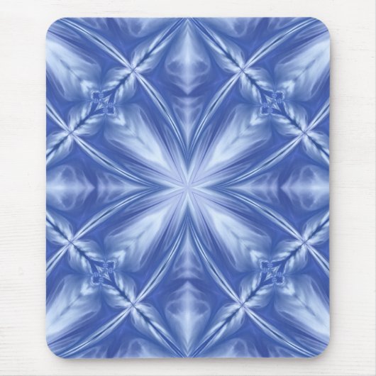 Tapis De Souris Ciel bleu Lait Blanc Nuages Abstrait Motif (Devant)