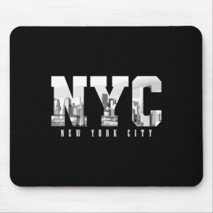 Tapis De Souris Ciel de Nyc New York Ny Ville Usa Amérique Vintage
