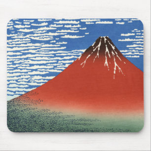 Tapis De Souris Ciel d'espace libre de vent du sud, Fuji rouge,