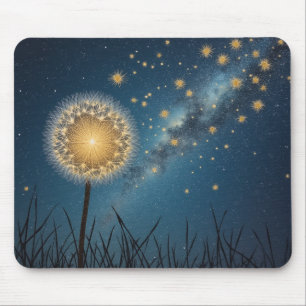 Tapis De Souris ciel nocturne et pandelions