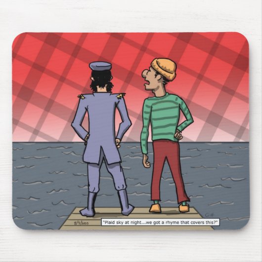 Tapis De Souris Ciel plaid (Devant)