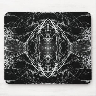 Tapis De Souris Ciel sombre et branches d'arbre