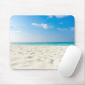 Tapis De Souris Ciel tropical de sable de mer de plage et jour (Avec souris)