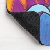 Tapis De Souris Ciel violet au-dessus des vagues -Mousepad (Coin)