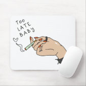 Tapis De Souris Cigarette à la main anti-Valentin (Avec souris)