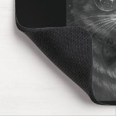 Tapis De Souris Cigarette Kitten Drôle Fumer Chat Mème Bra Stupide (Coin)