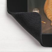 Tapis De Souris Cigarette Kitten Drôle Fumer Mème Chat Stud Cervea (Coin)