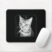 Tapis De Souris Cigarette Kitten Gang Chat Fumer Cigarette Drôle (Avec souris)